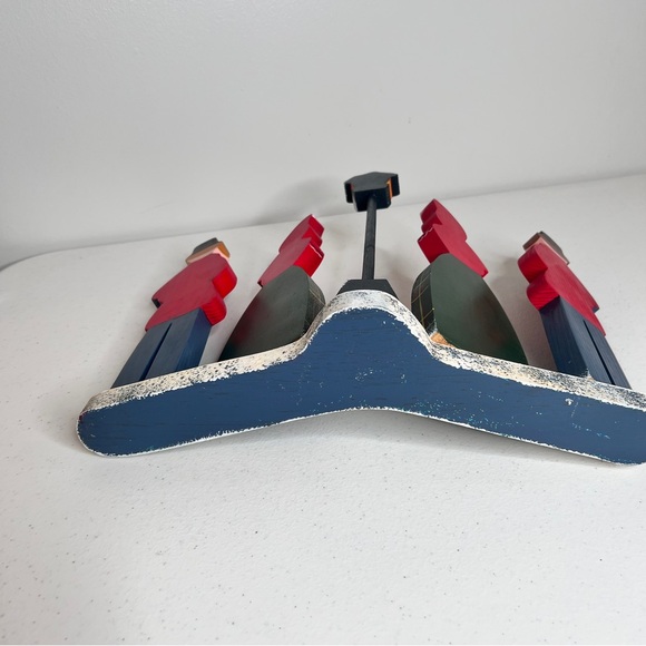 Vintage Christmas Caroling Wooden Victorian Style Figurine Handcrafted Painted - Picture 6 of 10